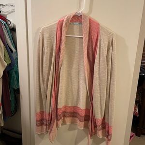 Tan/Pink Cardigan